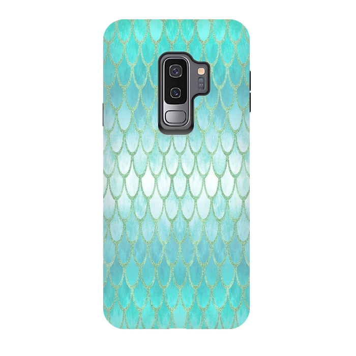 Galaxy S9 plus StrongFit Pretty Mermaid Scales 03 by Angelika Parker