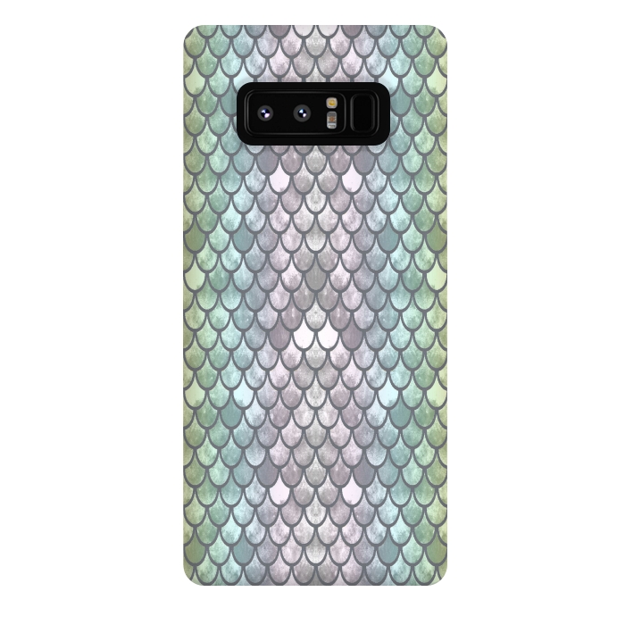 Galaxy Note 8 StrongFit New Mermaid Scales  by Angelika Parker