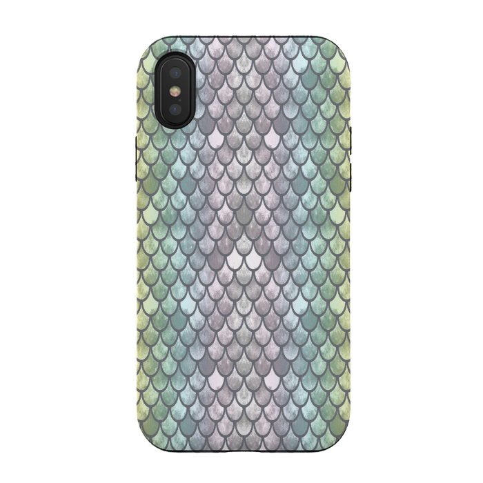iPhone Xs / X StrongFit New Mermaid Scales  by Angelika Parker