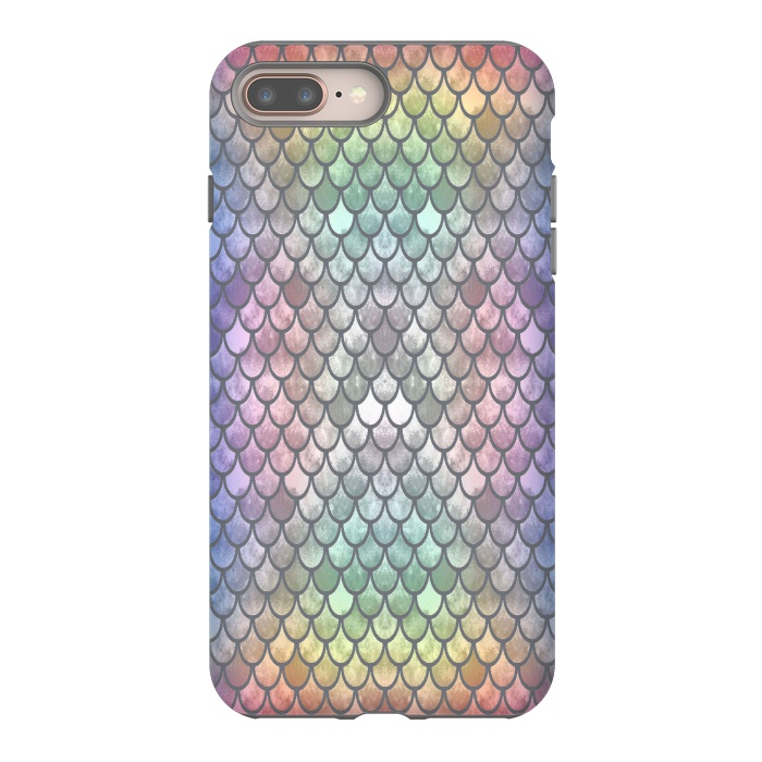 iPhone 7 plus StrongFit Pretty Mermaid Scales 26 by Angelika Parker
