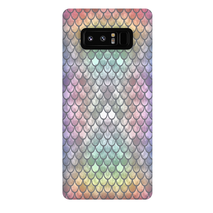 Galaxy Note 8 StrongFit Pretty Mermaid Scales 26 by Angelika Parker