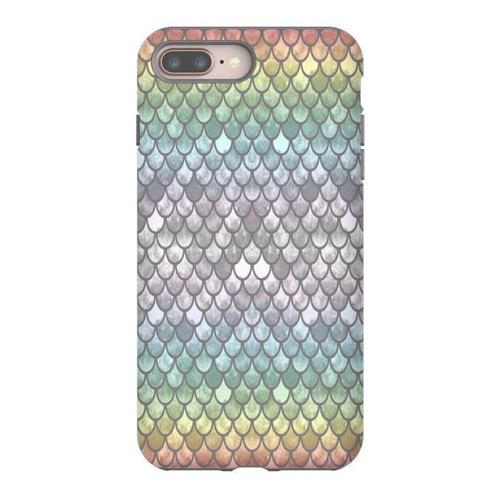 iPhone 7 plus StrongFit Pretty Mermaid Scales 11 by Angelika Parker