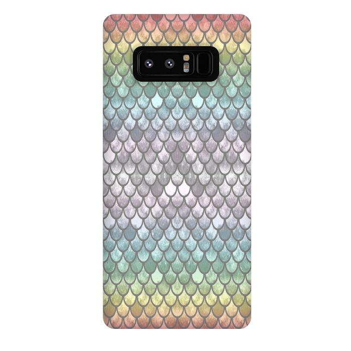 Galaxy Note 8 StrongFit Pretty Mermaid Scales 11 by Angelika Parker