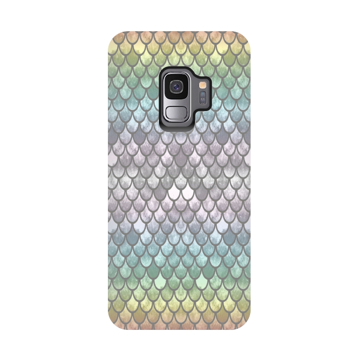 Galaxy S9 StrongFit Pretty Mermaid Scales 11 by Angelika Parker