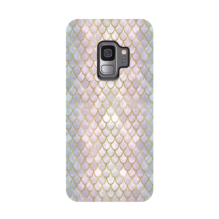 Galaxy S9 StrongFit Pretty Mermaid Scales 22 by Angelika Parker