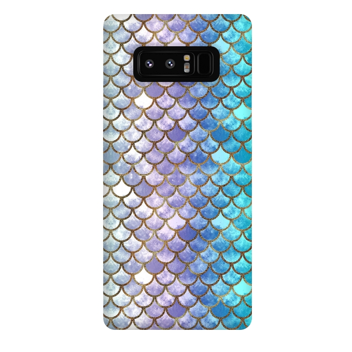 Galaxy Note 8 StrongFit Pretty Mermaid Scales 38 by Angelika Parker