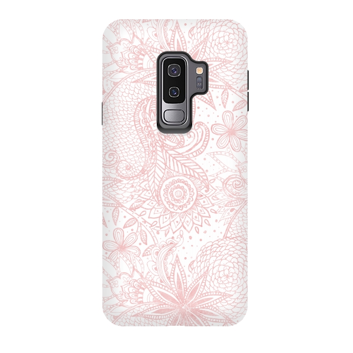 Galaxy S9 plus StrongFit Boho chic floral henna mandala image by InovArts