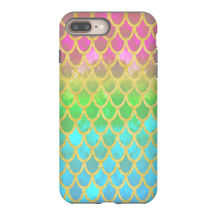 iPhone 7 plus StrongFit Pretty Mermaid Scales 115 by Angelika Parker