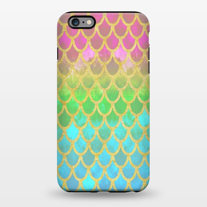 iPhone 6/6s plus StrongFit Pretty Mermaid Scales 115 by Angelika Parker