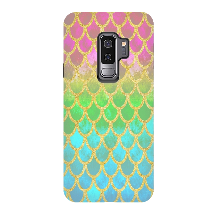 Galaxy S9 plus StrongFit Pretty Mermaid Scales 115 by Angelika Parker