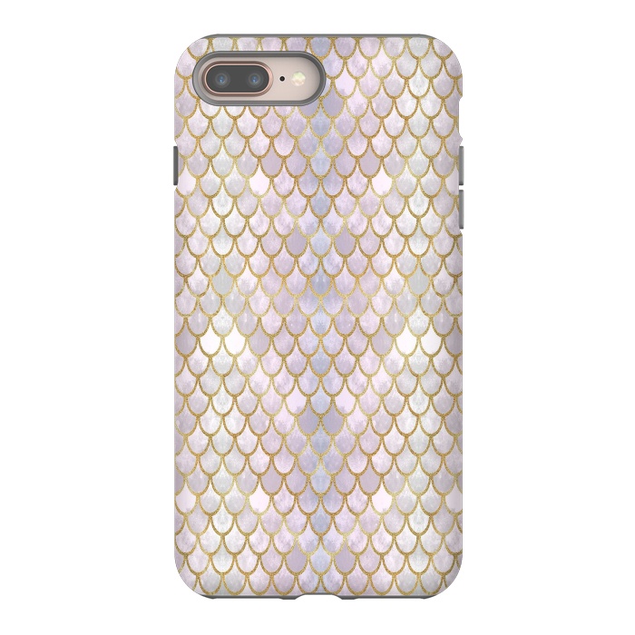 iPhone 7 plus StrongFit Pretty Mermaid Scales 40 by Angelika Parker