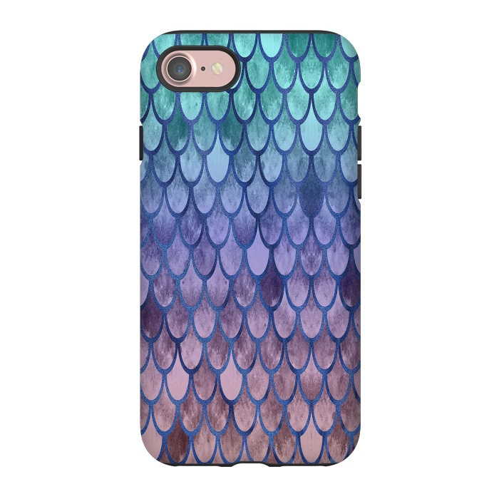 iPhone 7 StrongFit Pretty Mermaid Scales 99 by Angelika Parker