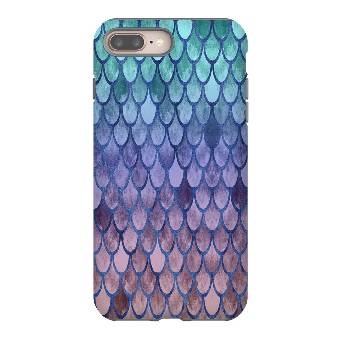 iPhone 7 plus StrongFit Pretty Mermaid Scales 99 by Angelika Parker