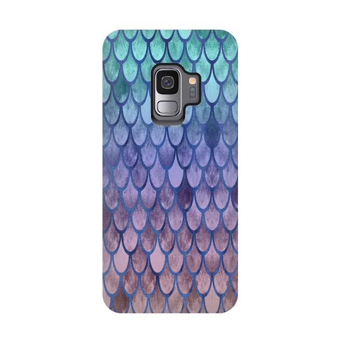Galaxy S9 StrongFit Pretty Mermaid Scales 99 by Angelika Parker
