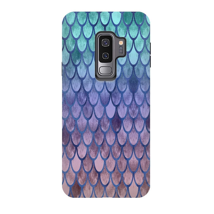 Galaxy S9 plus StrongFit Pretty Mermaid Scales 99 by Angelika Parker