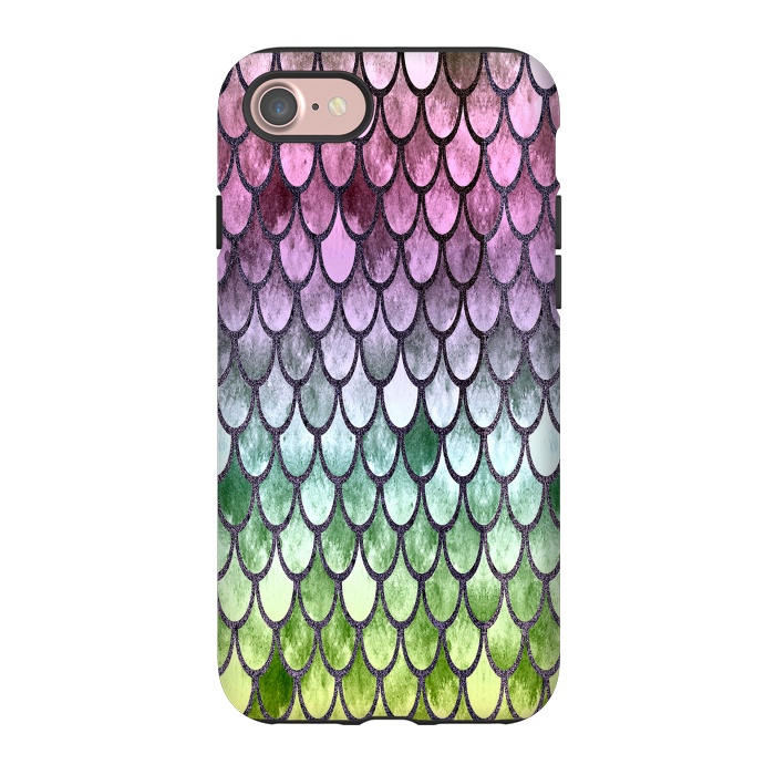iPhone 7 StrongFit Pretty Mermaid Scales 119 by Angelika Parker