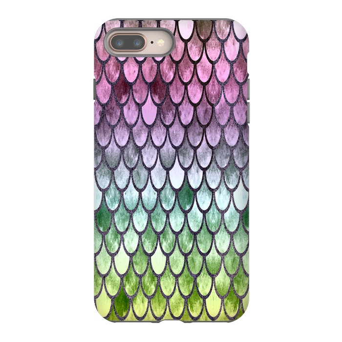 iPhone 7 plus StrongFit Pretty Mermaid Scales 119 by Angelika Parker