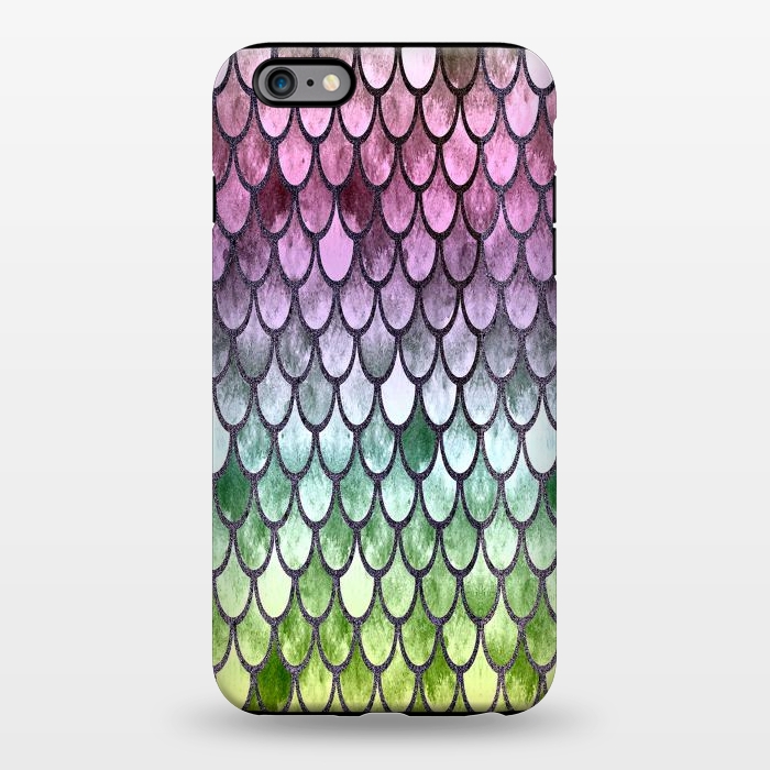 iPhone 6/6s plus StrongFit Pretty Mermaid Scales 119 by Angelika Parker