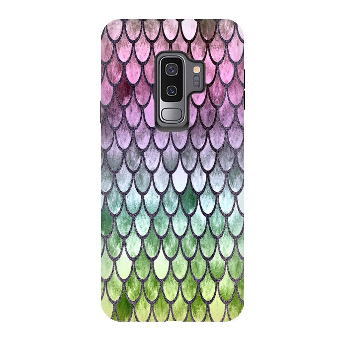 Galaxy S9 plus StrongFit Pretty Mermaid Scales 119 by Angelika Parker