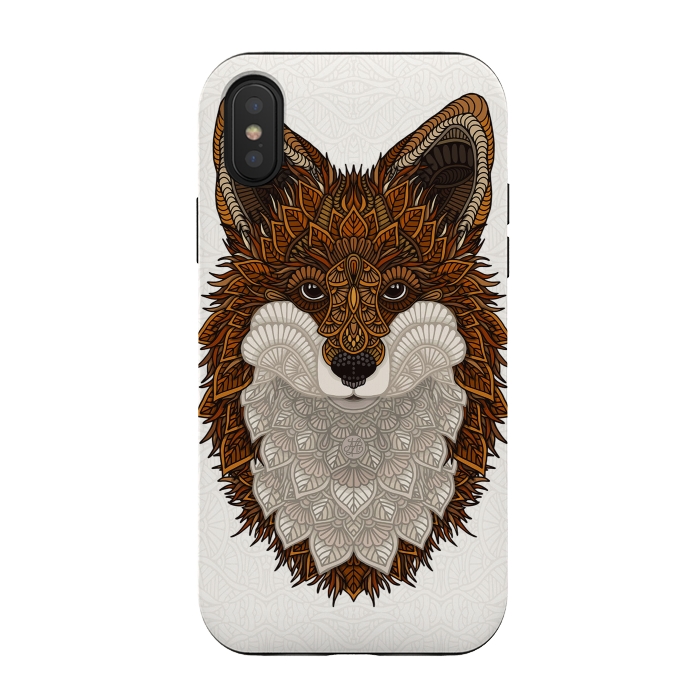 iPhone Xs / X StrongFit Red Fox by Angelika Parker