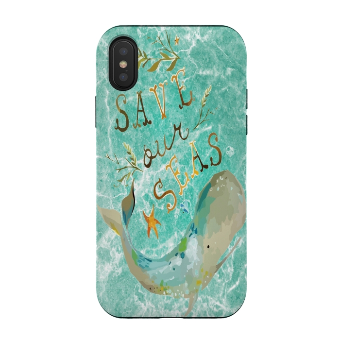 iPhone Xs / X StrongFit Save our Seas by Joanna Vog