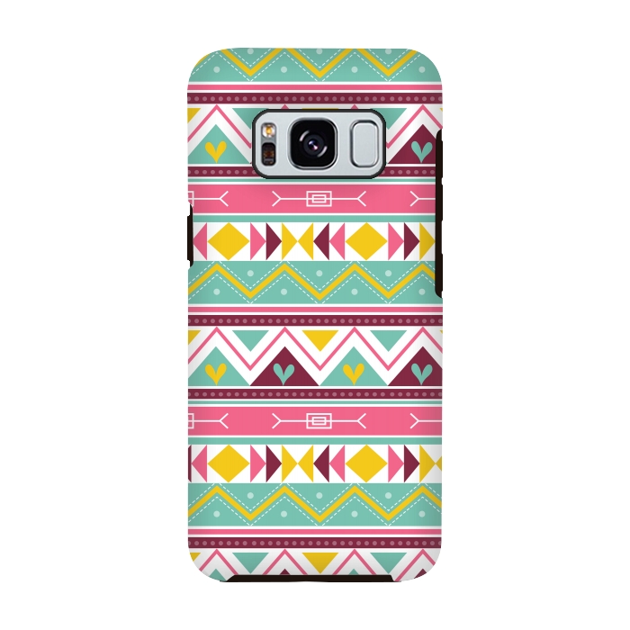 Galaxy S8 StrongFit Geometric Multicolor Motifs 3 by Bledi