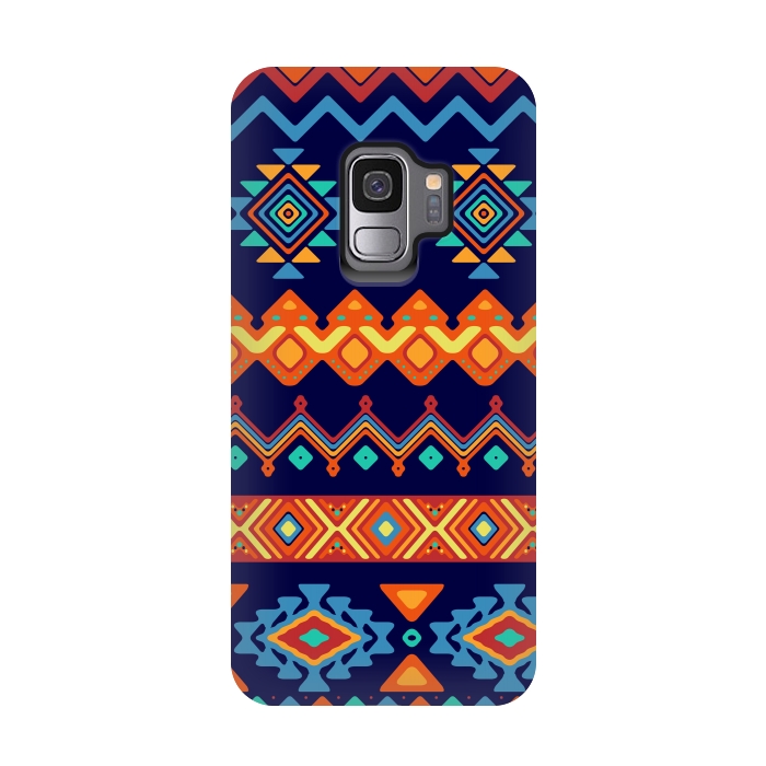Galaxy S9 StrongFit Geometric Multicolor Motifs 4 by Bledi