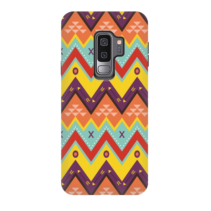 Galaxy S9 plus StrongFit Geometric Multicolor Motifs 8 by Bledi