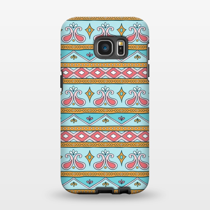 Galaxy S7 EDGE StrongFit Geometric Multicolor Motifs 9 by Bledi