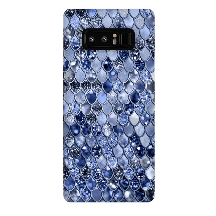 Galaxy Note 8 StrongFit Ocean Blue Glamour Mermaid Scales by  Utart