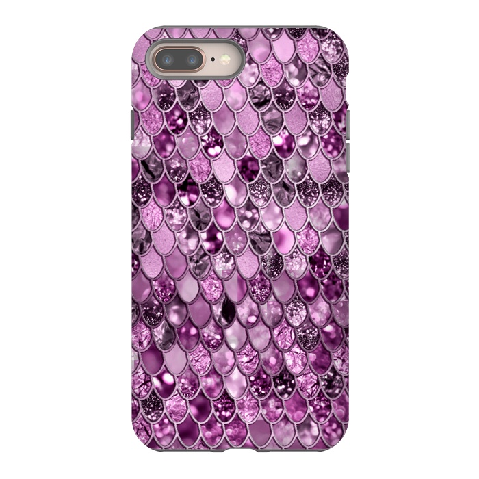 iPhone 7 plus StrongFit Purple and Violet Trendy Shine Mermaid Scales by  Utart