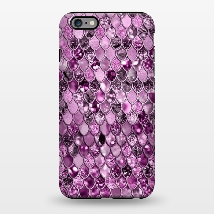 iPhone 6/6s plus StrongFit Purple and Violet Trendy Shine Mermaid Scales by  Utart