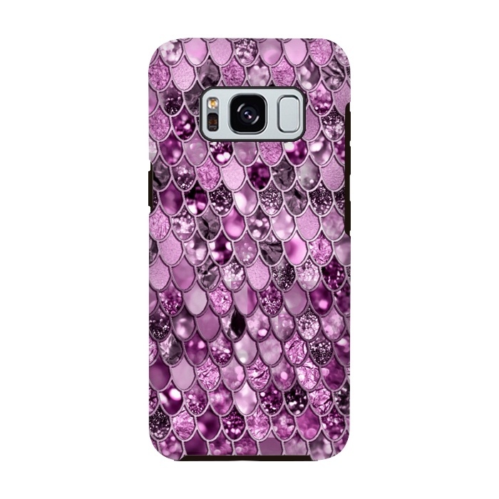 Galaxy S8 StrongFit Purple and Violet Trendy Shine Mermaid Scales by  Utart