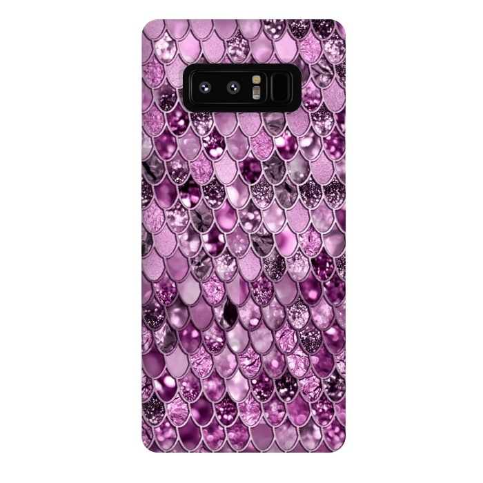 Galaxy Note 8 StrongFit Purple and Violet Trendy Shine Mermaid Scales by  Utart