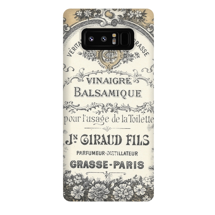 Galaxy Note 8 StrongFit Vintage French Typography by Andrea Haase