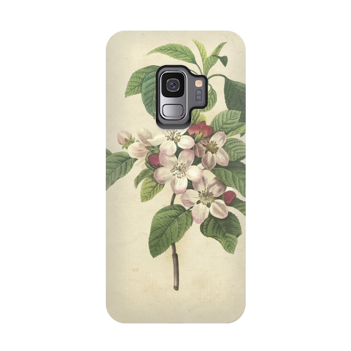 Galaxy S9 StrongFit Vintage Apple Blossom Painting by Andrea Haase