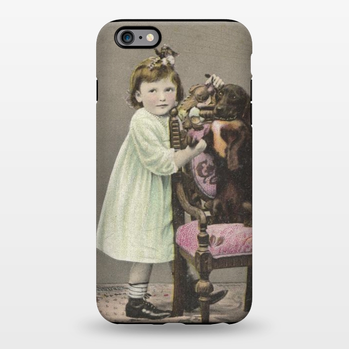 iPhone 6/6s plus StrongFit Vintage Girl With Dog by Andrea Haase