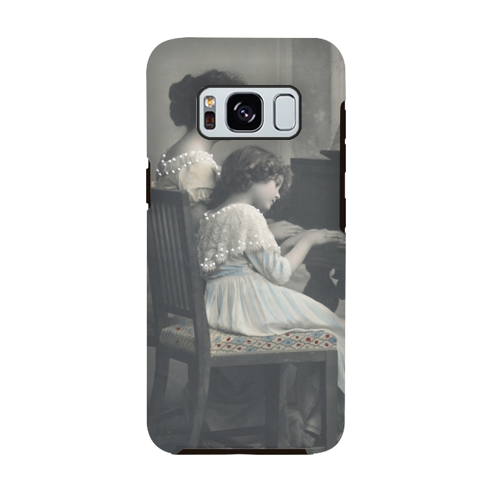Galaxy S8 StrongFit Two Beautiful Sisters On The  Piano by Andrea Haase