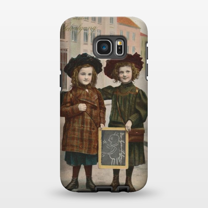Galaxy S7 EDGE StrongFit Vintage School Girls by Andrea Haase
