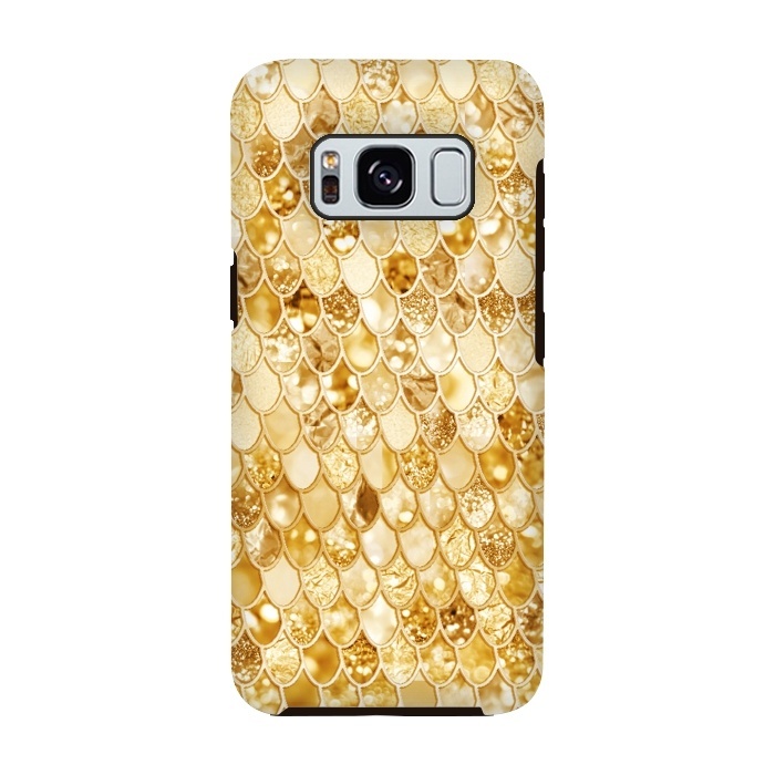 Galaxy S8 StrongFit Gold Mermaid Scales Pattern by  Utart