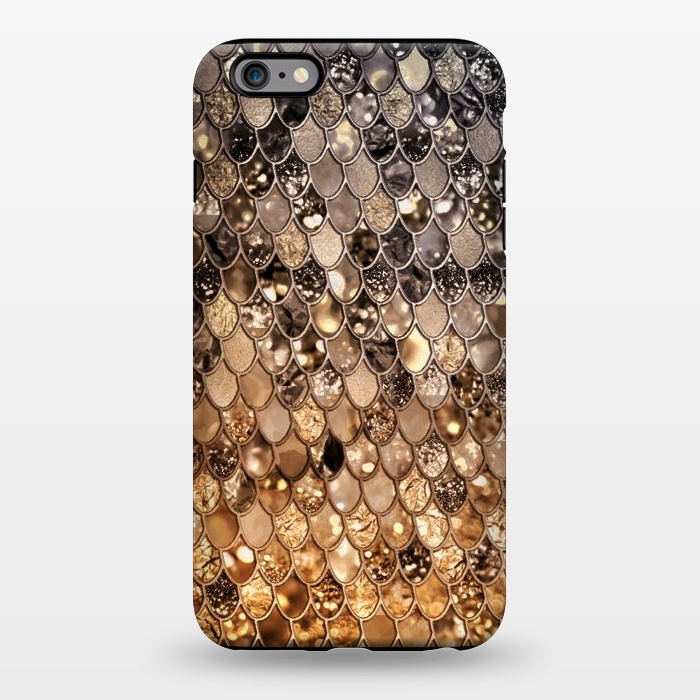 iPhone 6/6s plus StrongFit Old Gold and Bronze Mermaid Scales Pattern by  Utart