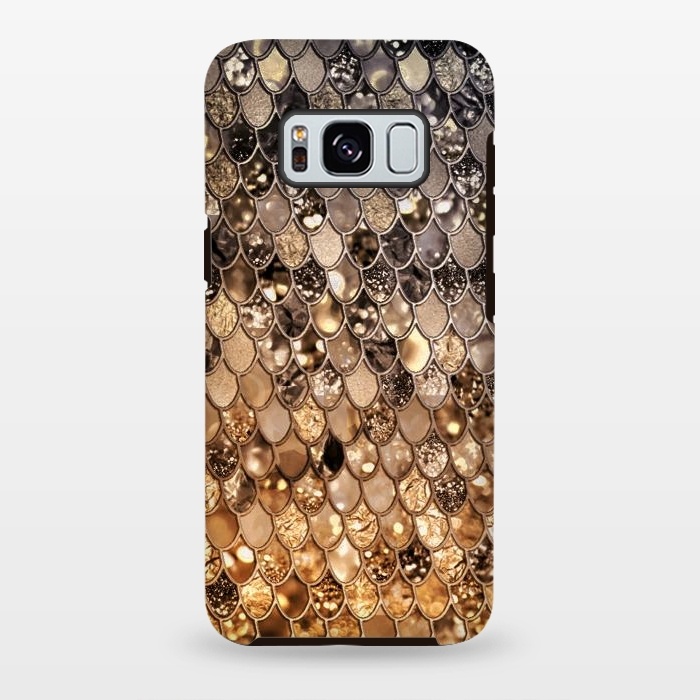 Galaxy S8 plus StrongFit Old Gold and Bronze Mermaid Scales Pattern by  Utart