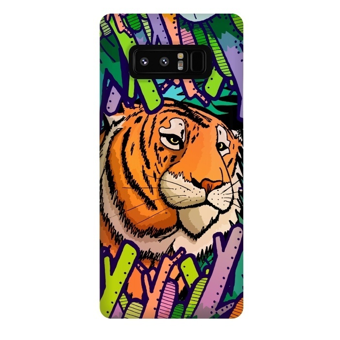 Galaxy Note 8 StrongFit Tiger in the undergrowth  by Steve Wade (Swade)