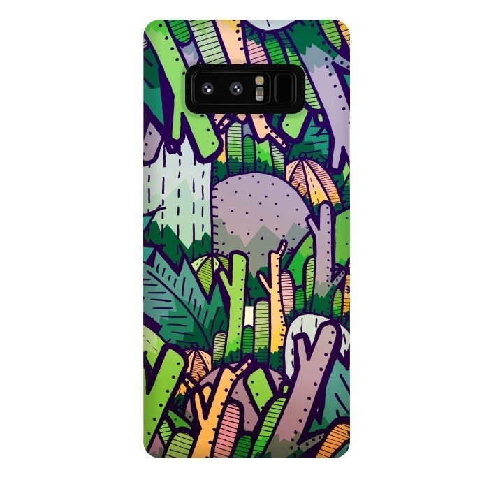 Galaxy Note 8 StrongFit Jungle Cactus by Steve Wade (Swade)