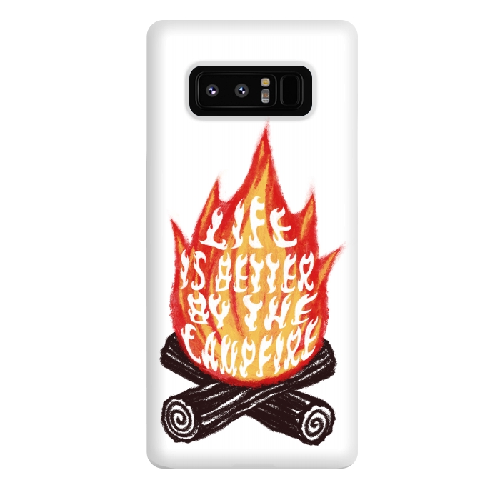 Galaxy Note 8 StrongFit Campfire by Laura Nagel