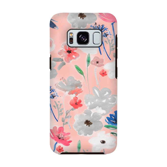 Galaxy S8 StrongFit Blush florals by MUKTA LATA BARUA