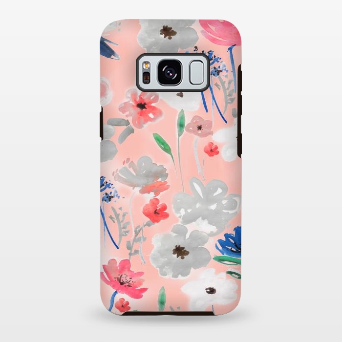 Galaxy S8 plus StrongFit Blush florals by MUKTA LATA BARUA
