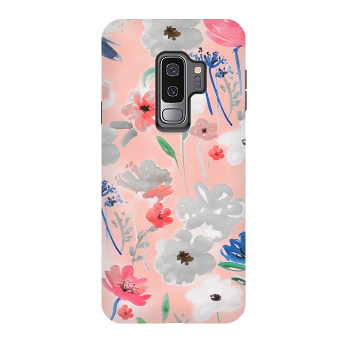 Galaxy S9 plus StrongFit Blush florals by MUKTA LATA BARUA