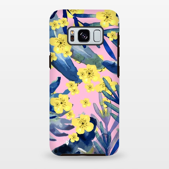 Galaxy S8 plus StrongFit Tropical Flower by MUKTA LATA BARUA
