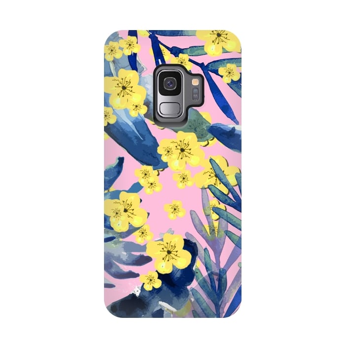 Galaxy S9 StrongFit Tropical Flower by MUKTA LATA BARUA